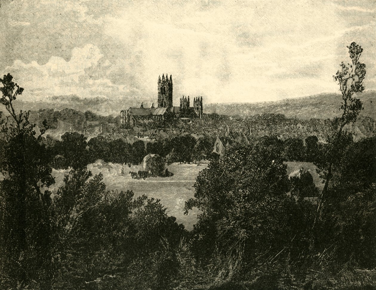 Cattedrale di Canterbury, da nord-est, 1890 da Unbekannt