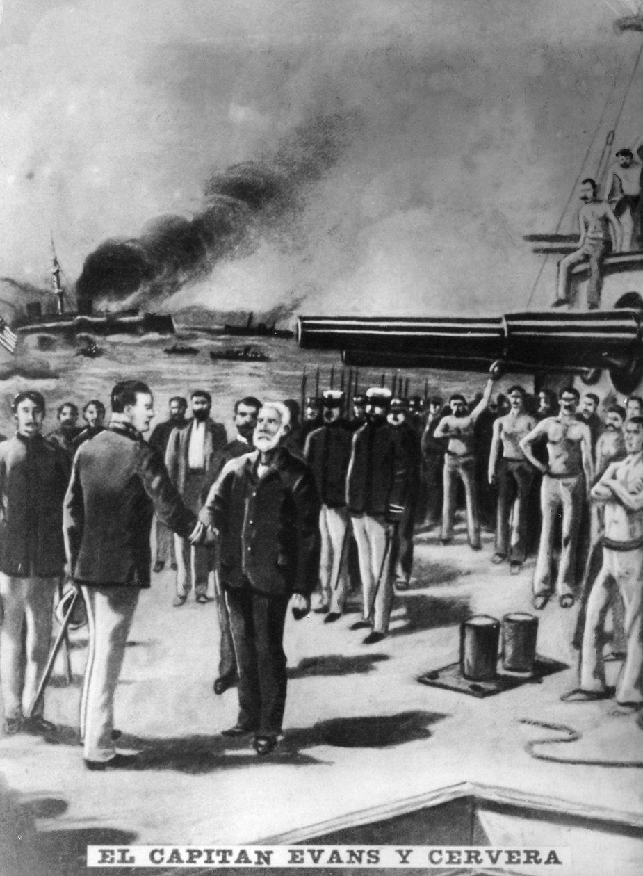 Capitano Evans e Cervera, 1898, anni 