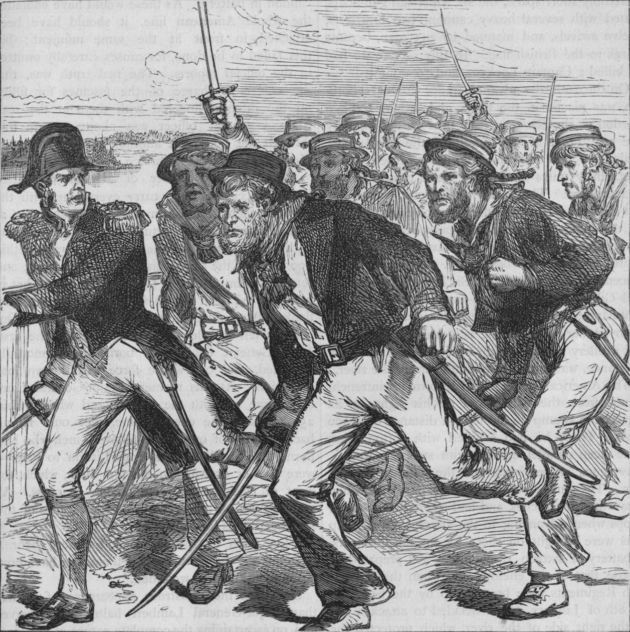 Capitano Money che guida i Blue-Jackets, c1880 da Unbekannt