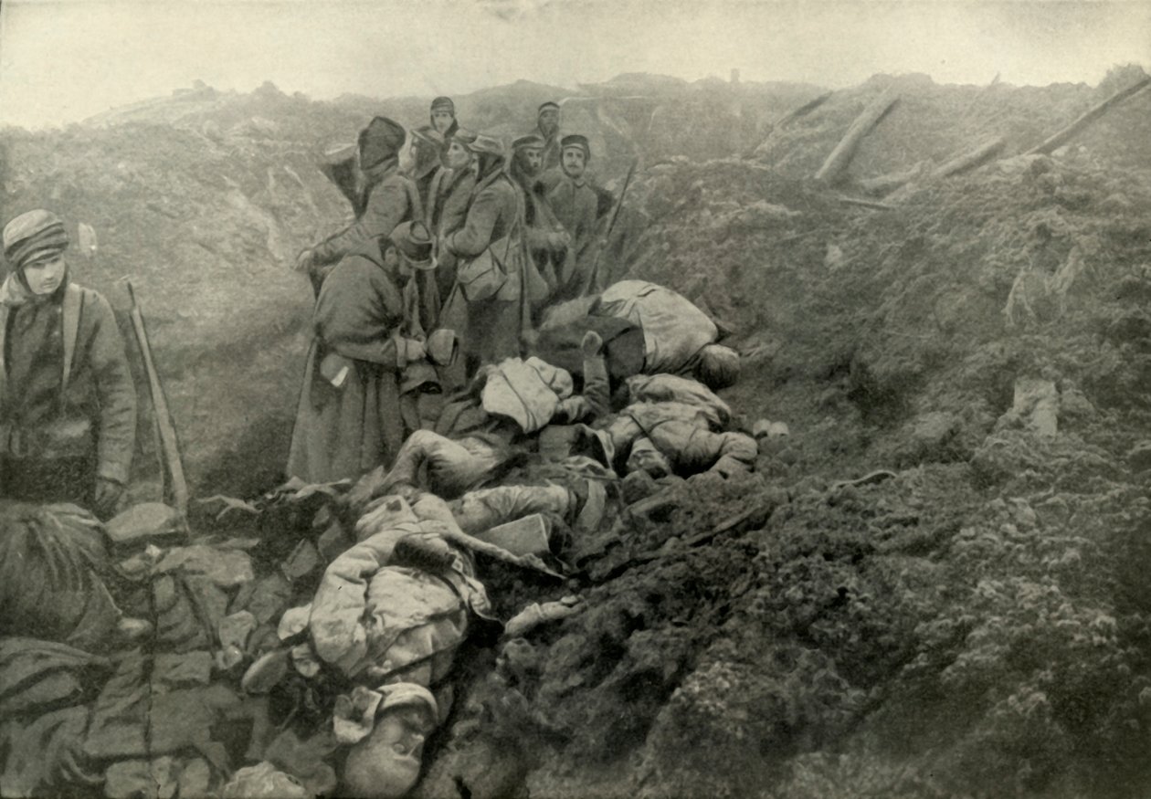 Trincee tedesche catturate a Les Eparges, 1919 da Unbekannt