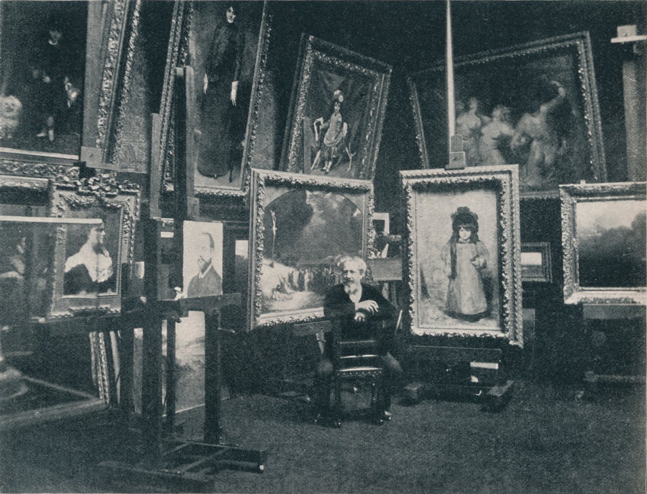 Carolus Duran nel suo Studio, c1897 da Unbekannt