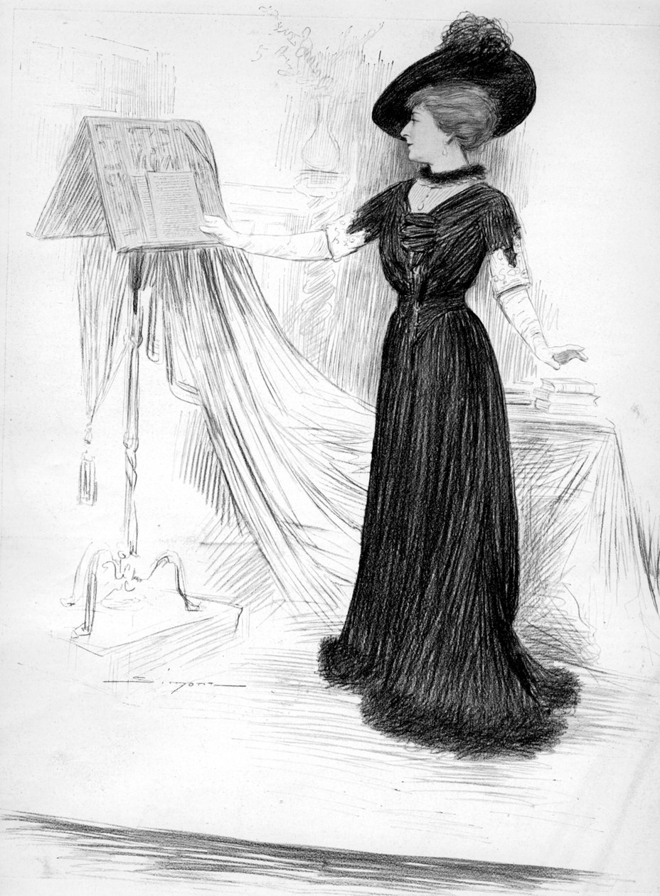 Cecile Sorel, attrice francese, 1909 da Unbekannt