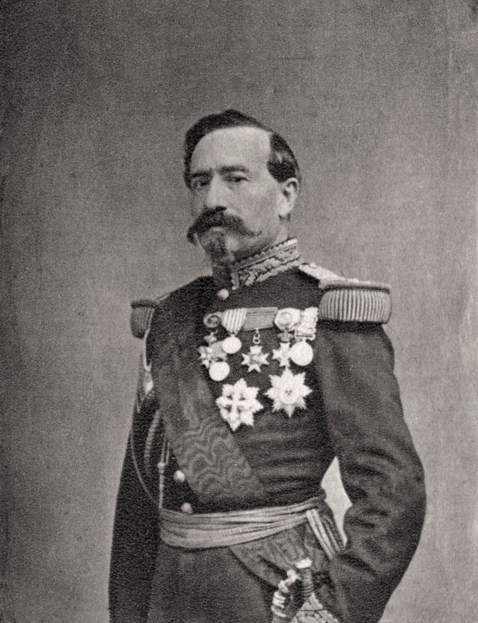 Charles Denis Bourbaki, soldato e generale francese, 1868 da Unbekannt
