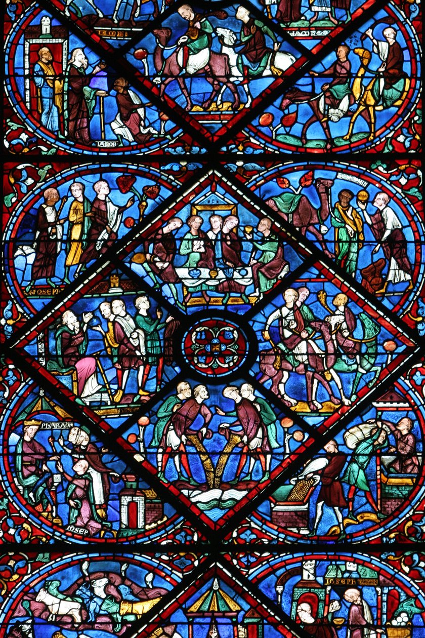 Cattedrale di Chartres: vetrata, Chartres, Francia da Unbekannt