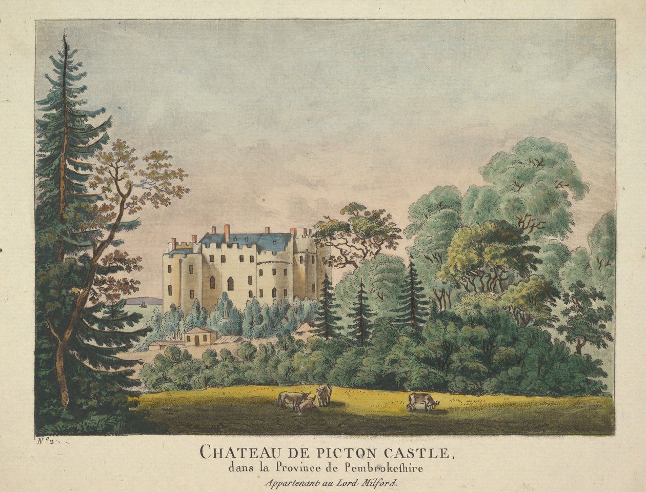Castello di Picton, 1735-43 da Unbekannt