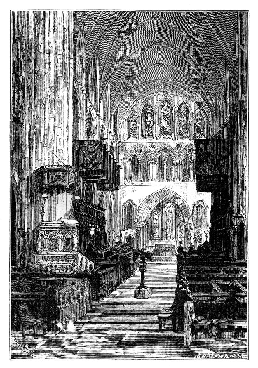 Coro della Cattedrale di San Patrizio, Dublino, Irlanda da Unbekannt