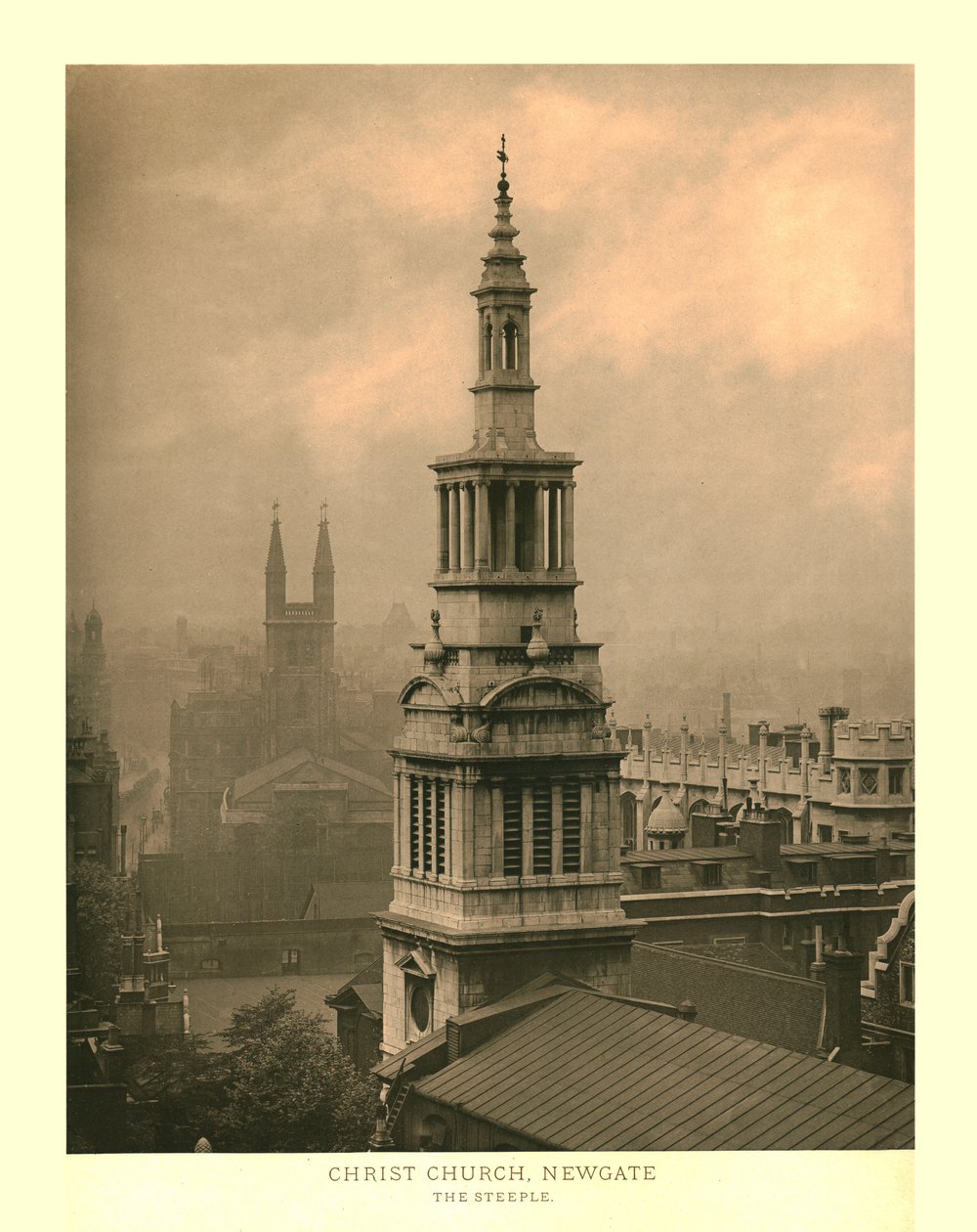 Chiesa di Cristo, Newgate, Il campanile da Unbekannt