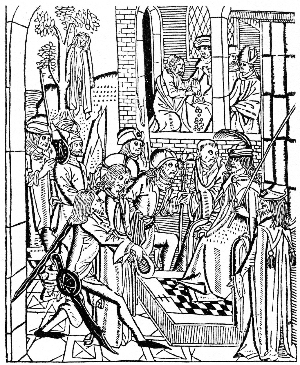 Cristo davanti a Pilato, 1488 da Unbekannt