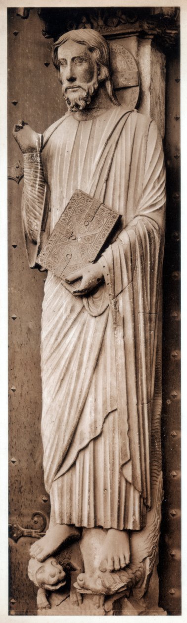 Cristo che insegna, Cattedrale di Chartres, Francia, XIII secolo da Unbekannt