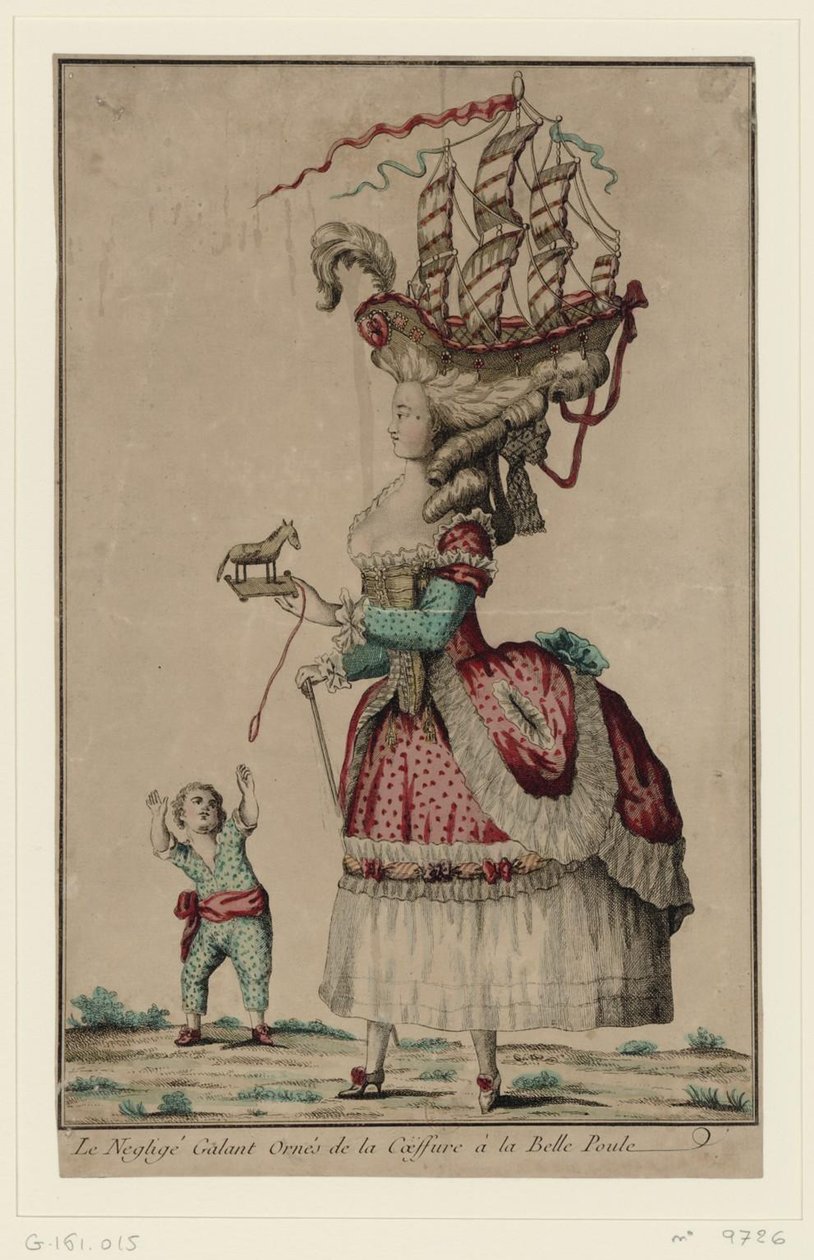 Coiffure à la Belle-Poule, 1778 da Unbekannt