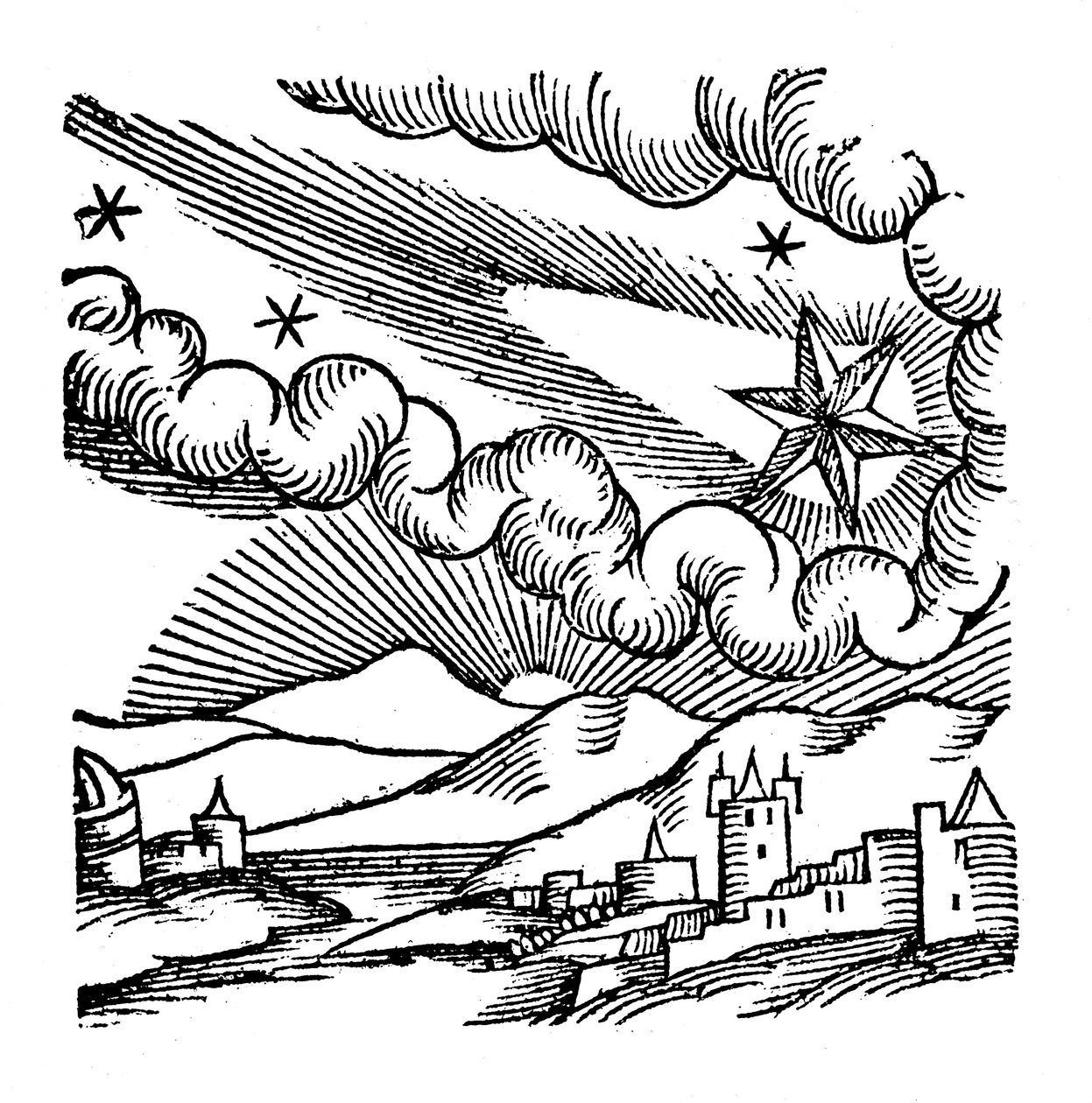 Cometa di Halley del 1456, 1557 da Unbekannt