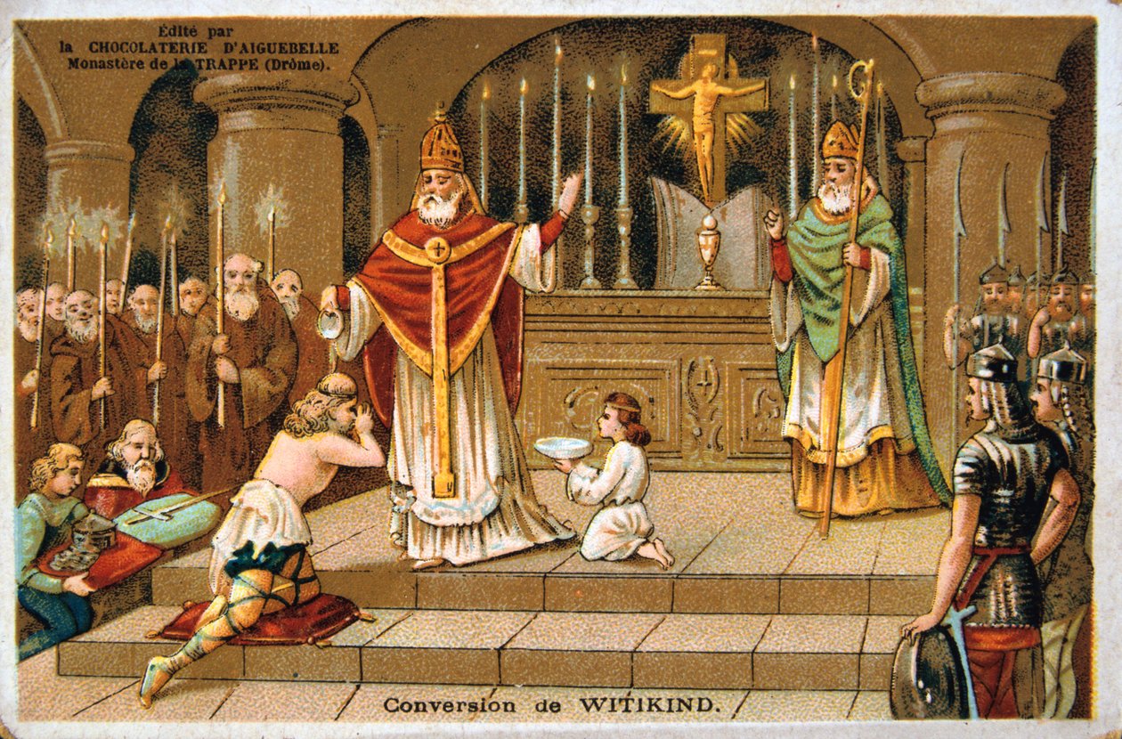 Conversione di Witikind, 785 d.C., XIX secolo da Unbekannt