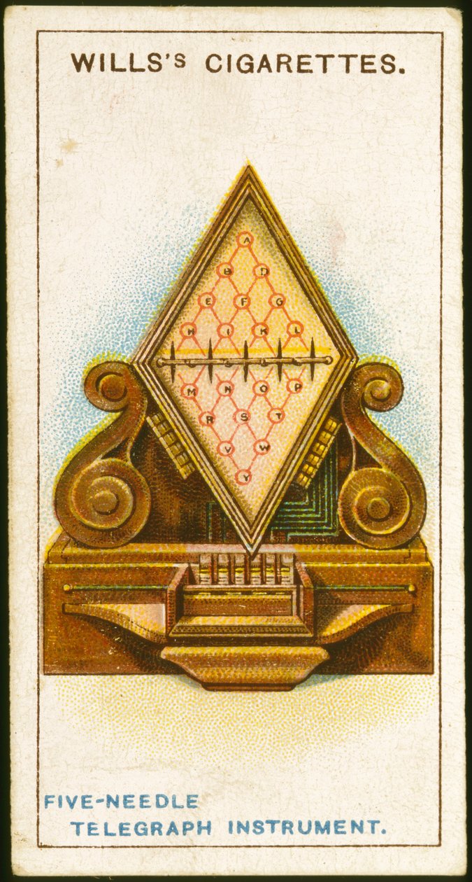Telegrafo a 5 aghi di Cook e Wheatstone, 1837 1915 da Unbekannt