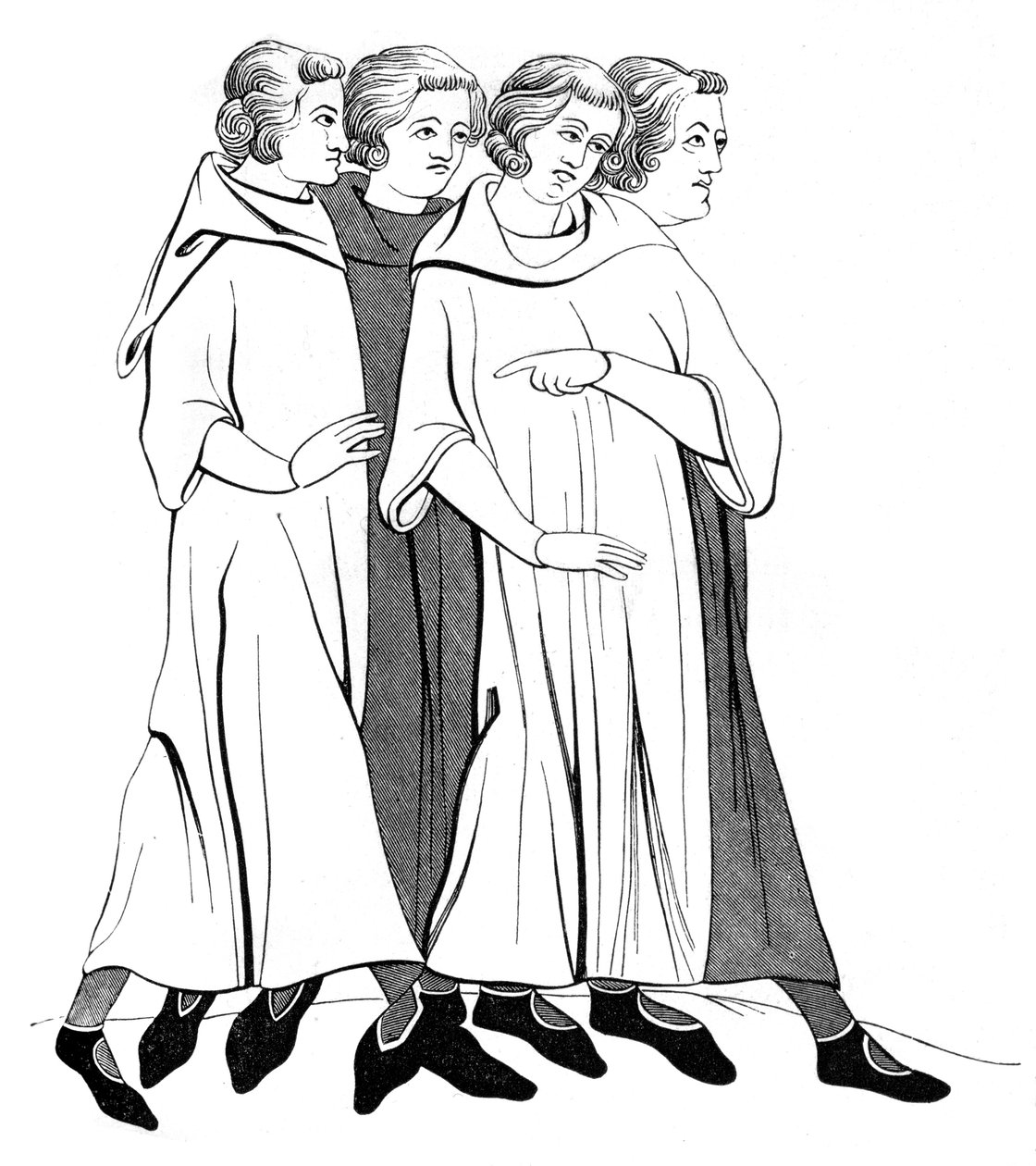 Costumi della Borghesia, 13° secolo da Unbekannt