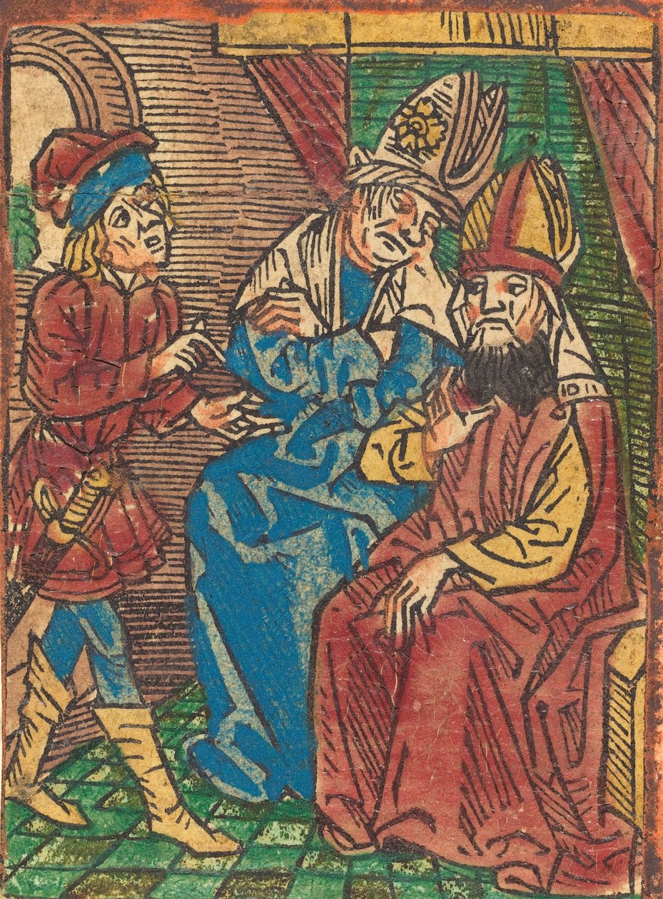 Consiglio dei sommi sacerdoti, c. 1490 da Unbekannt