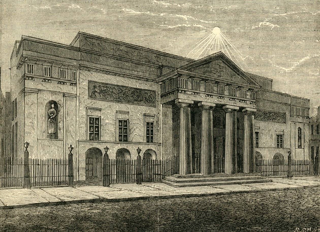 Teatro di Covent Garden: Facciata nel 1850, 1881 da Unbekannt