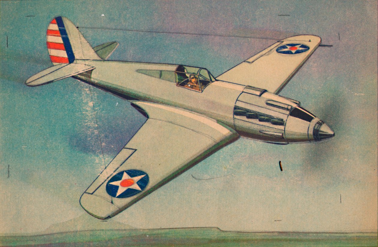 Curtis X.P.40 Monoplano da caccia, c1944 da Unbekannt