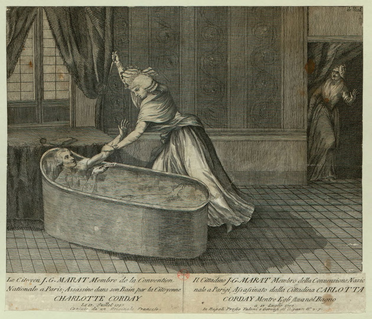 La morte di Marat da Unbekannt
