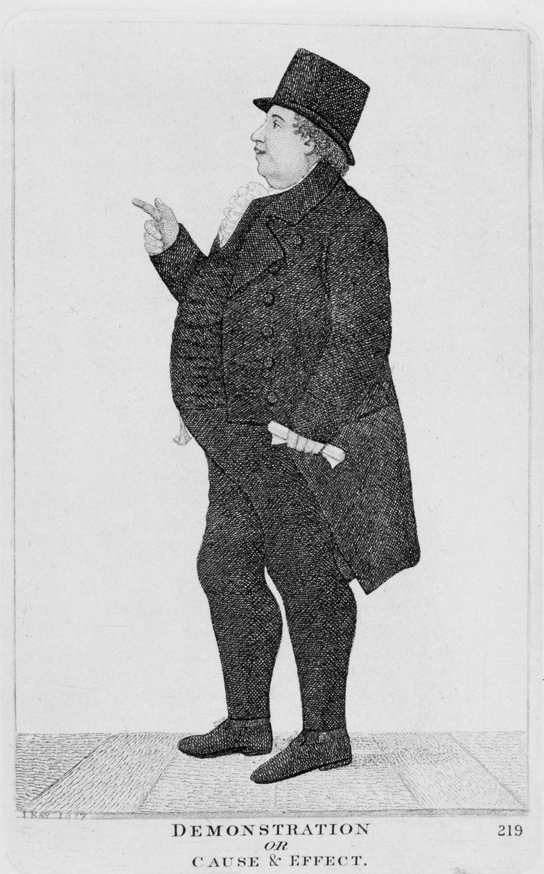 Dimostrazione o Causa ed Effetto, 1817 da Unbekannt