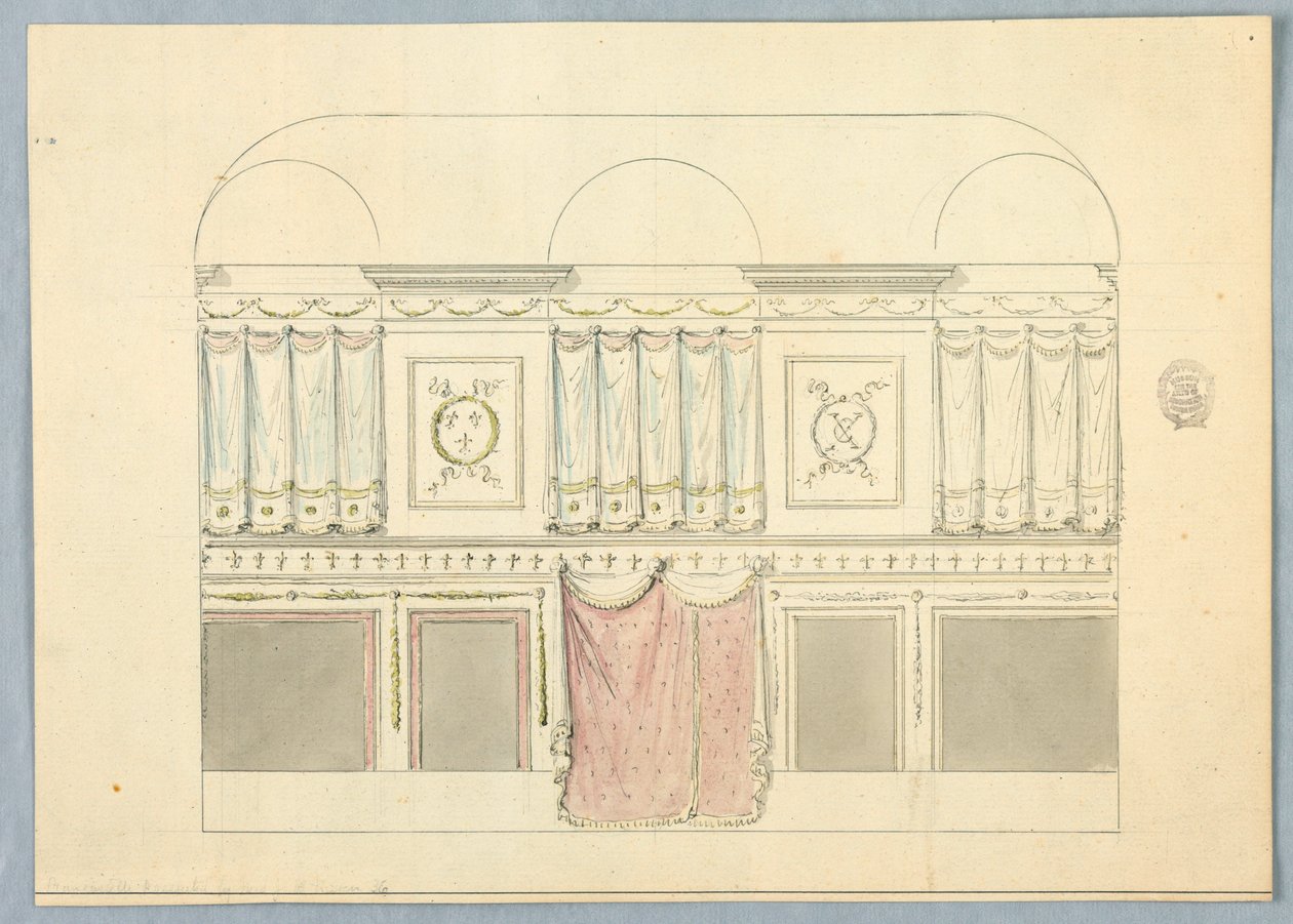 Disegno per un interno da Unbekannt