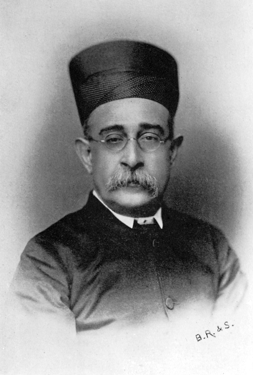 Dinshaw Edulji Wacha, politico indiano parsi, 1902-1903 da Unbekannt