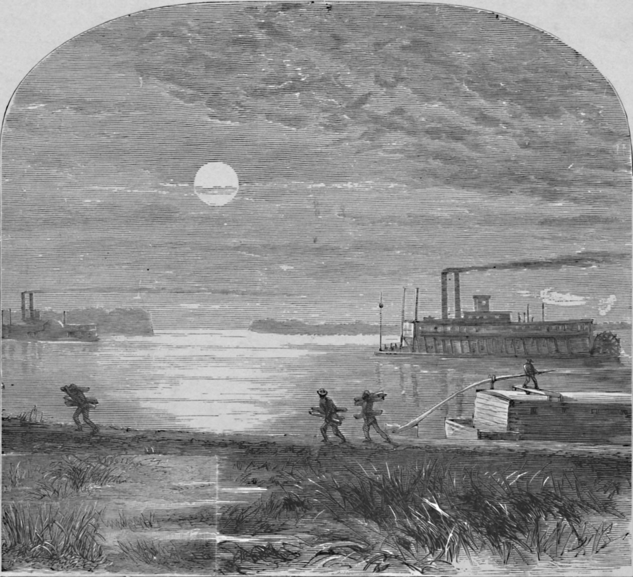 Giù per il Mississippi, 1883 da Unbekannt