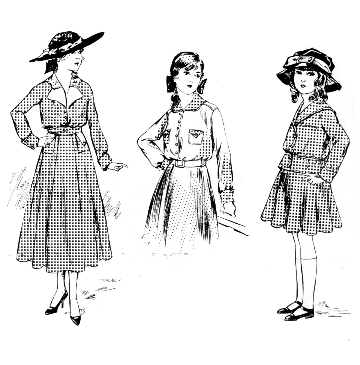 Abiti per ragazze, 1915 da Unbekannt