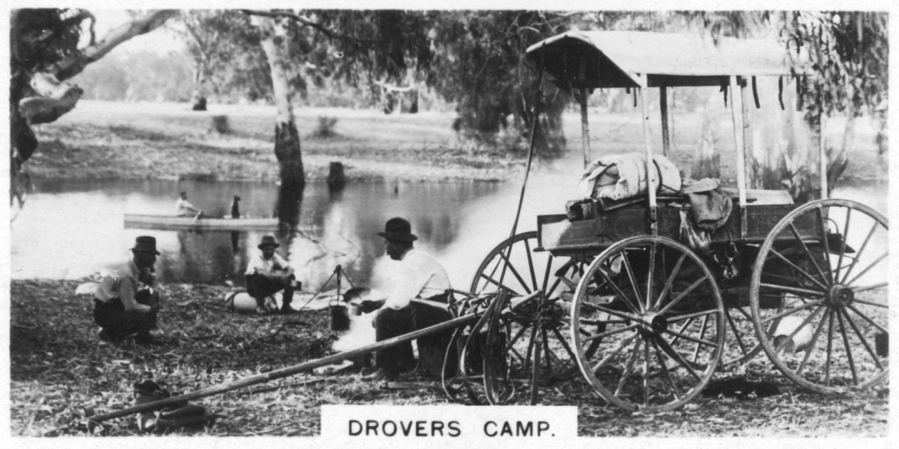 Campo dei mandriani, Australia, 1928 da Unbekannt