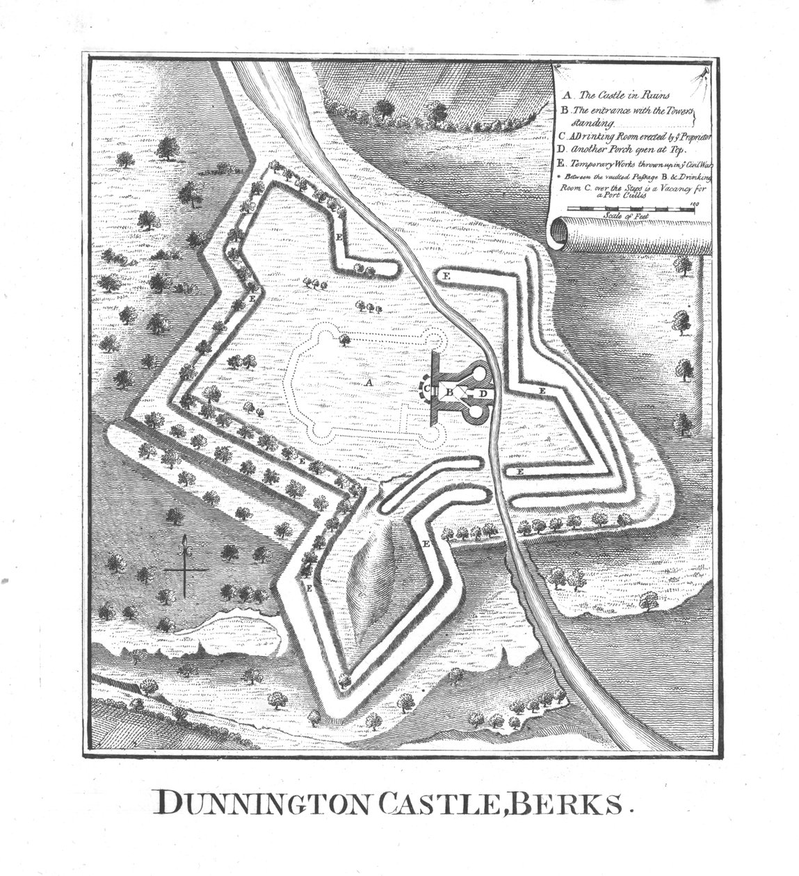Castello di Dunnington, Berks da Unbekannt