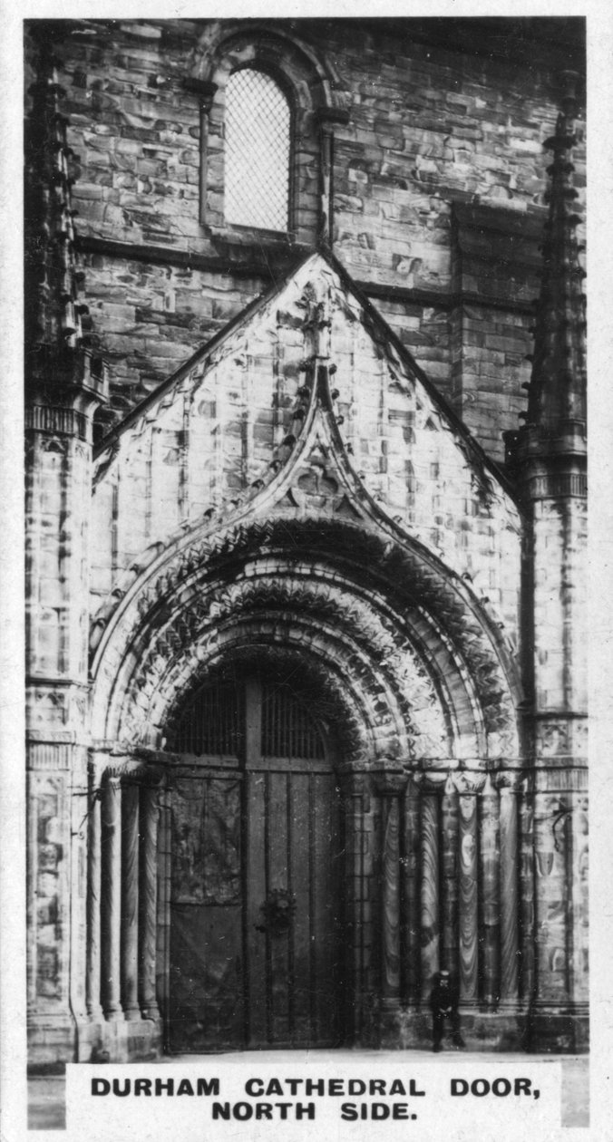 Porta della Cattedrale di Durham, lato nord, c1920s da Unbekannt