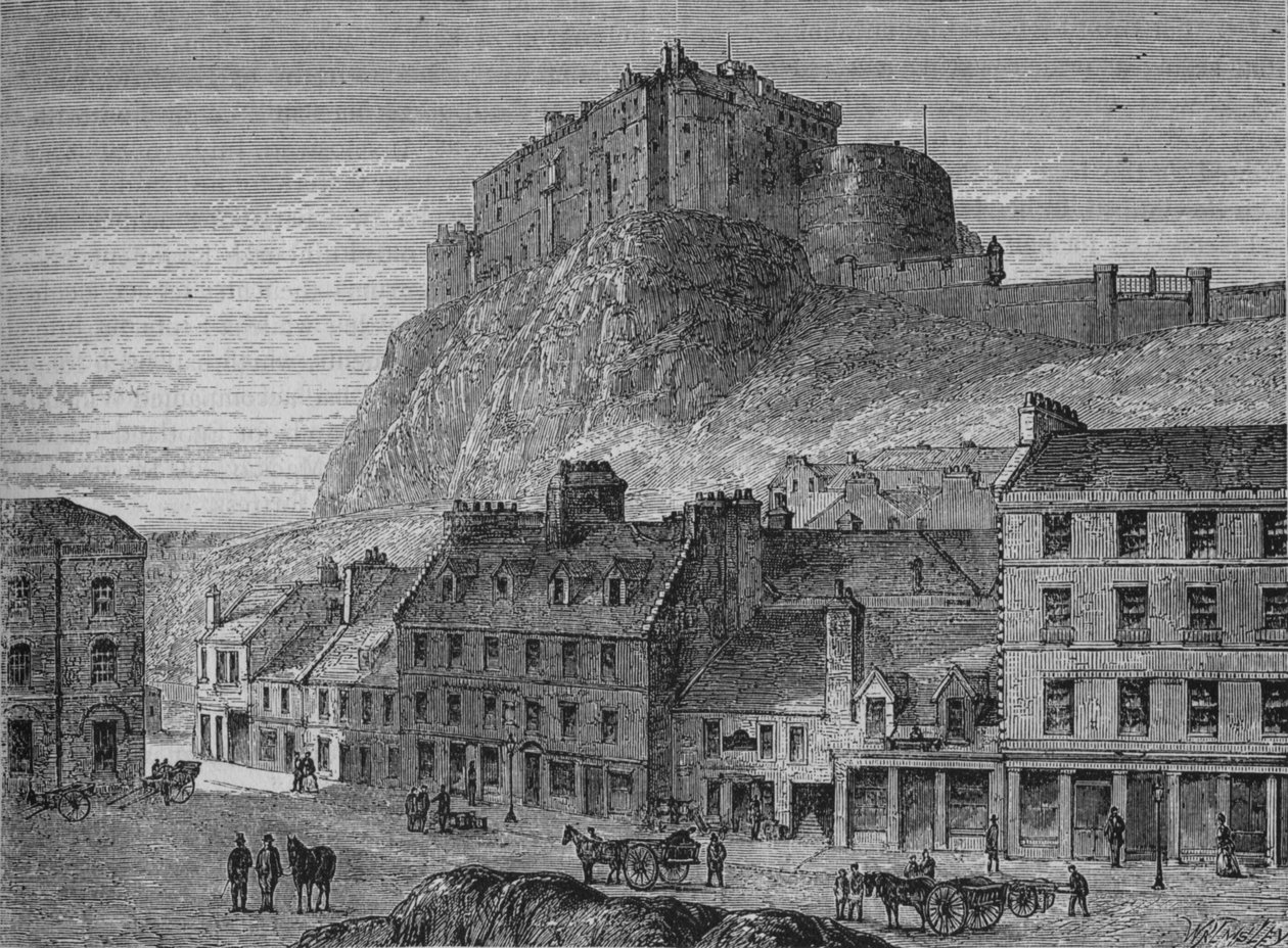 Castello di Edimburgo, c1880 da Unbekannt