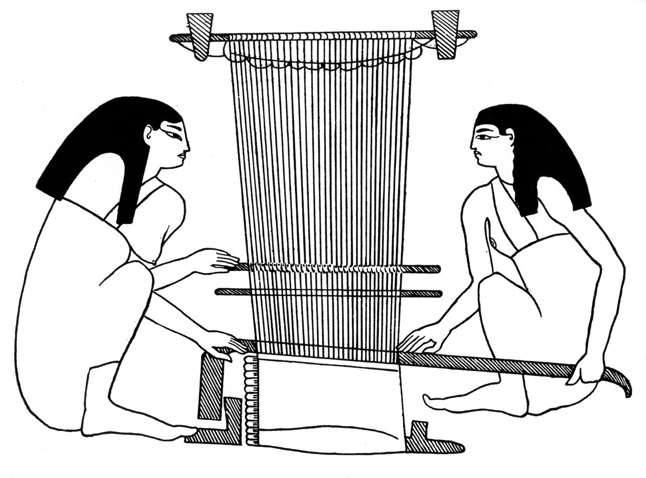 Tessitori egiziani, c3000 a.C. 1930 da Unbekannt