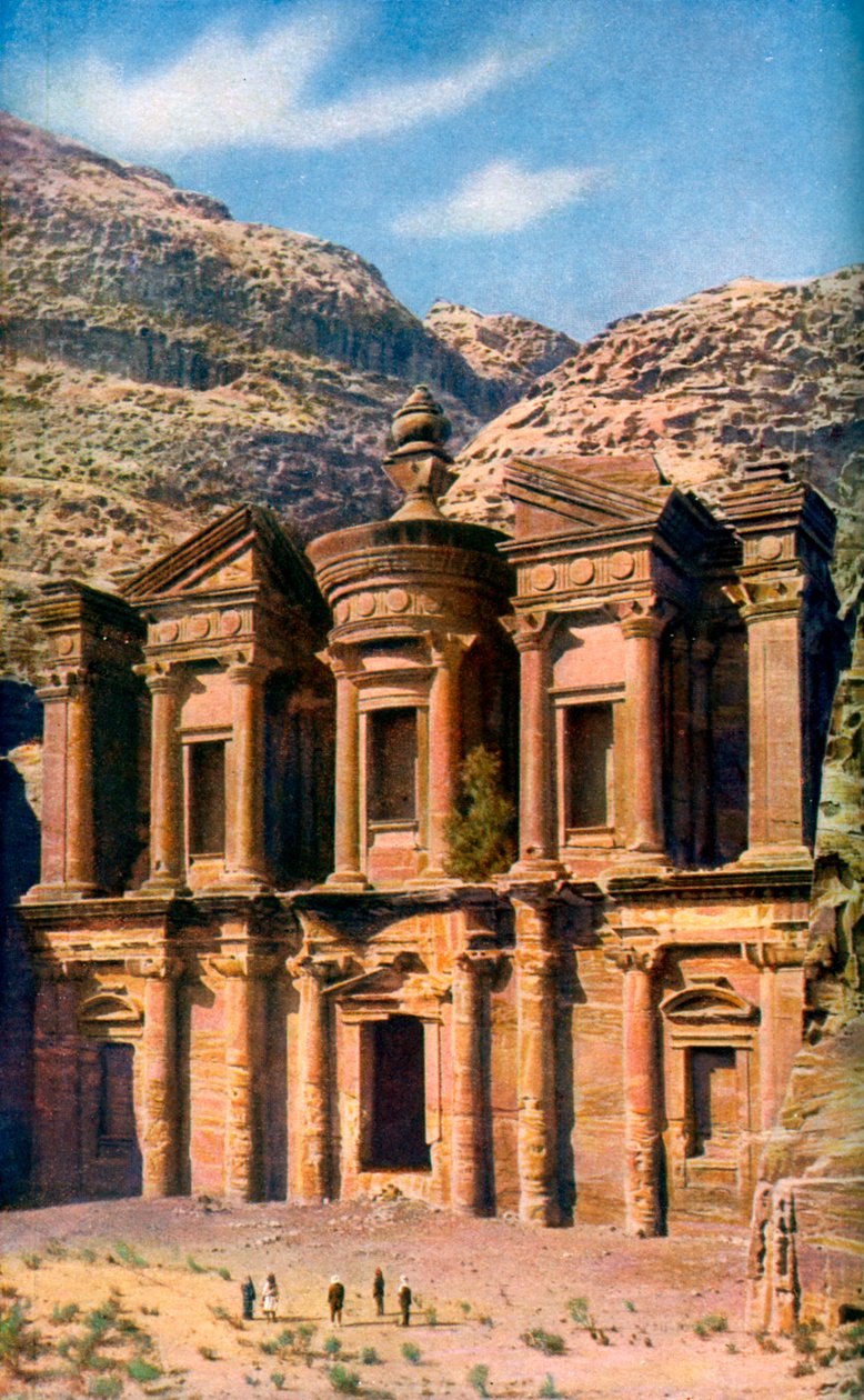 El Deir il Monastero, Petra, Giordania, c. 1924 da Unbekannt