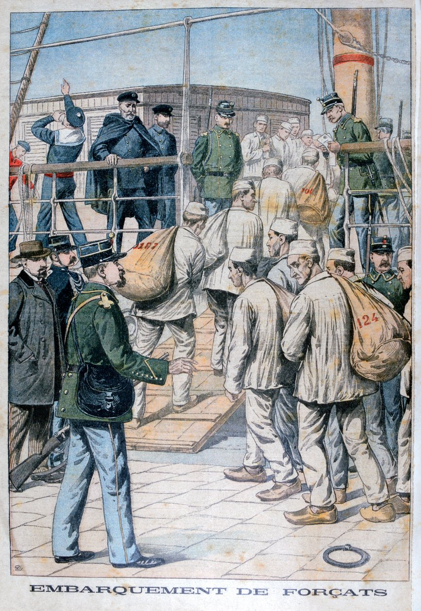 Imbarco dei detenuti per la Guyana francese, 1904 da Unbekannt