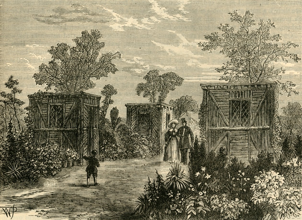 Ingresso ai Giardini Zoologici nel 1840, c1876 da Unbekannt