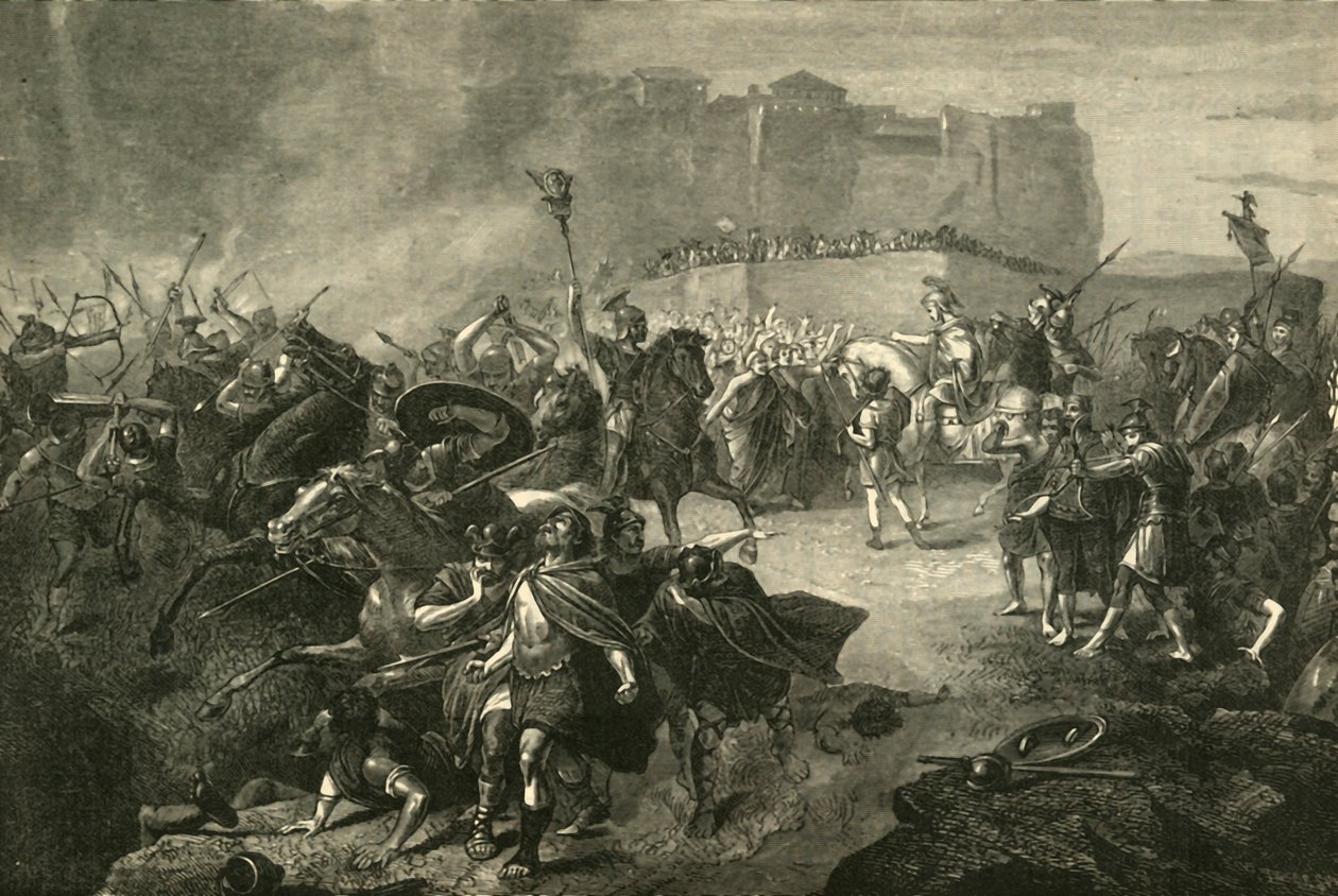 Ingresso di Belisario a Roma, 536 d.C., 1890 da Unbekannt