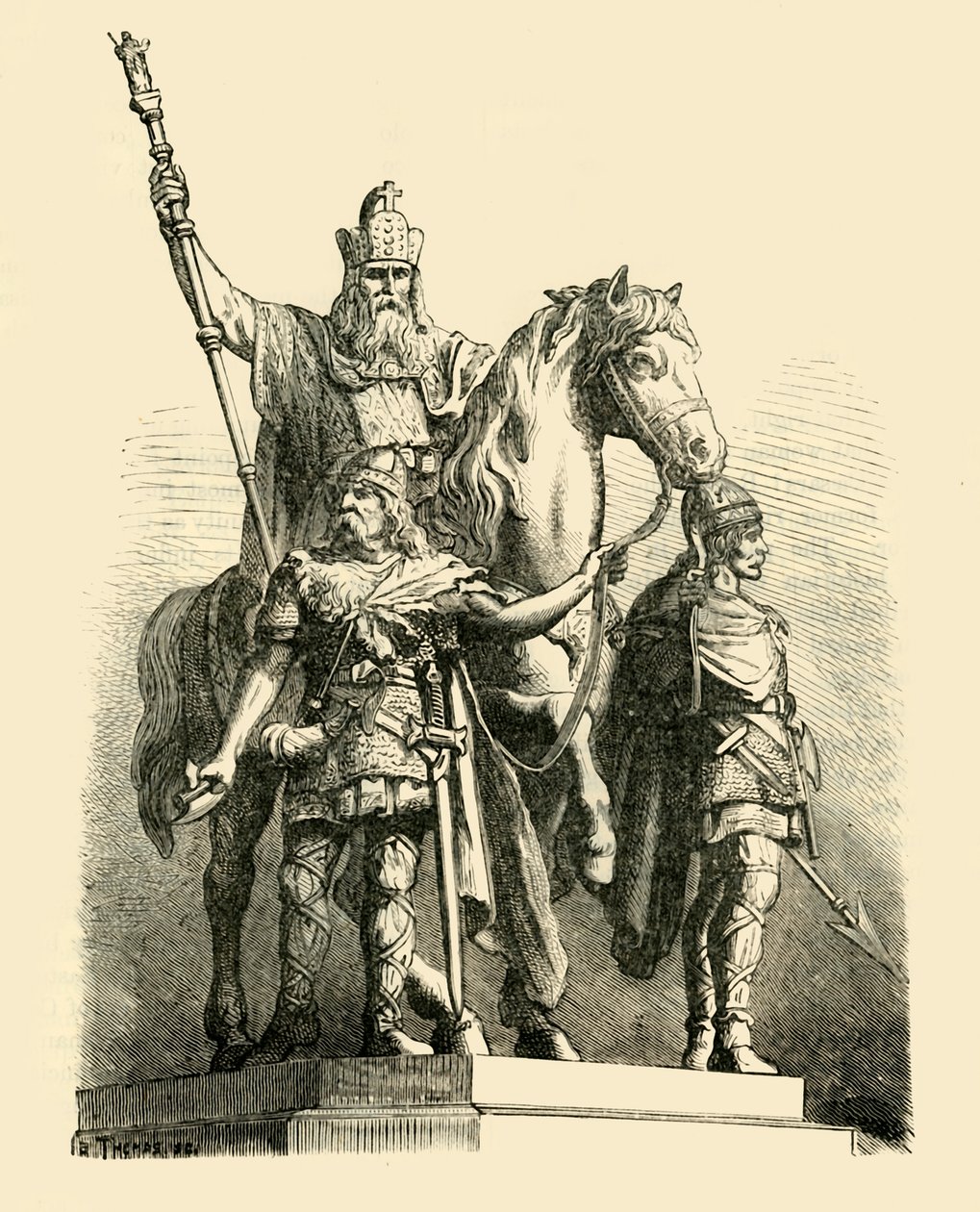 Statua equestre di Carlo Magno, Parigi, 1890 da Unbekannt