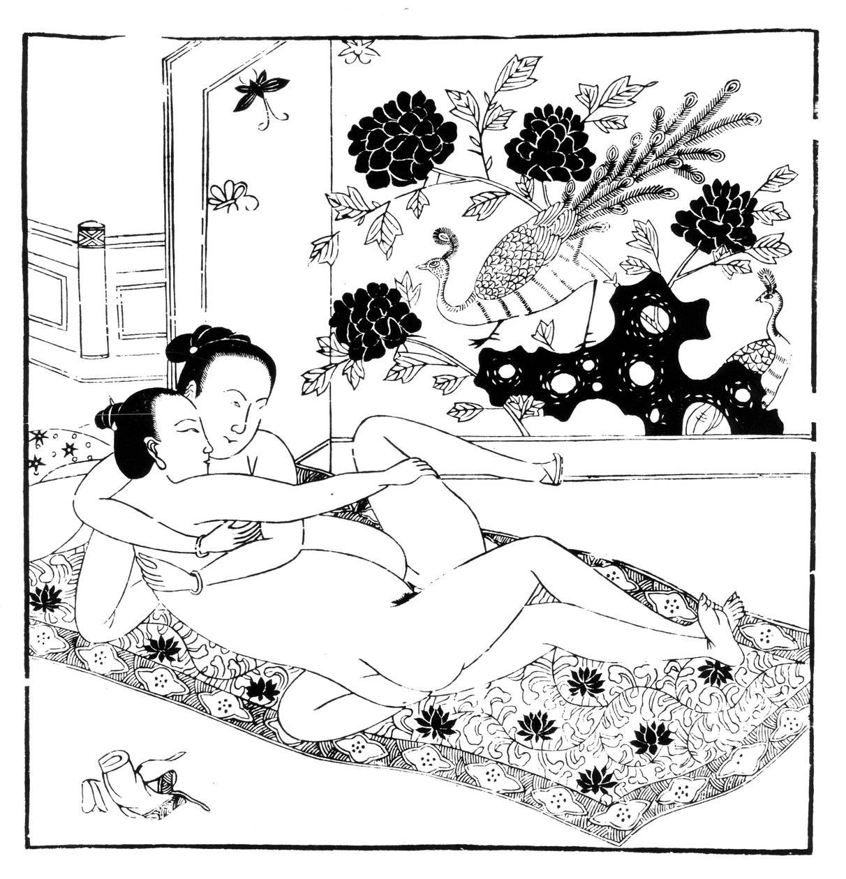 Incisione erotica, cinese da Unbekannt