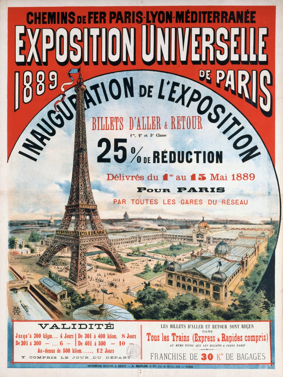 Esposizione universale del 1889, 1889 da Unbekannt