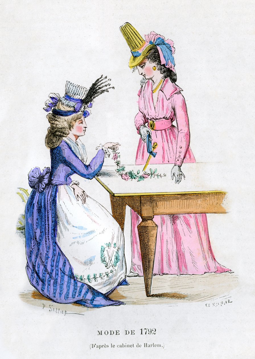 Moda del 1792 da Unbekannt