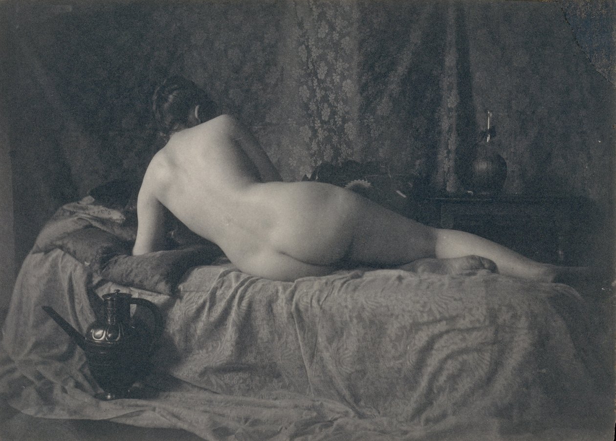 Nudo femminile di schiena, 1870s da Unbekannt