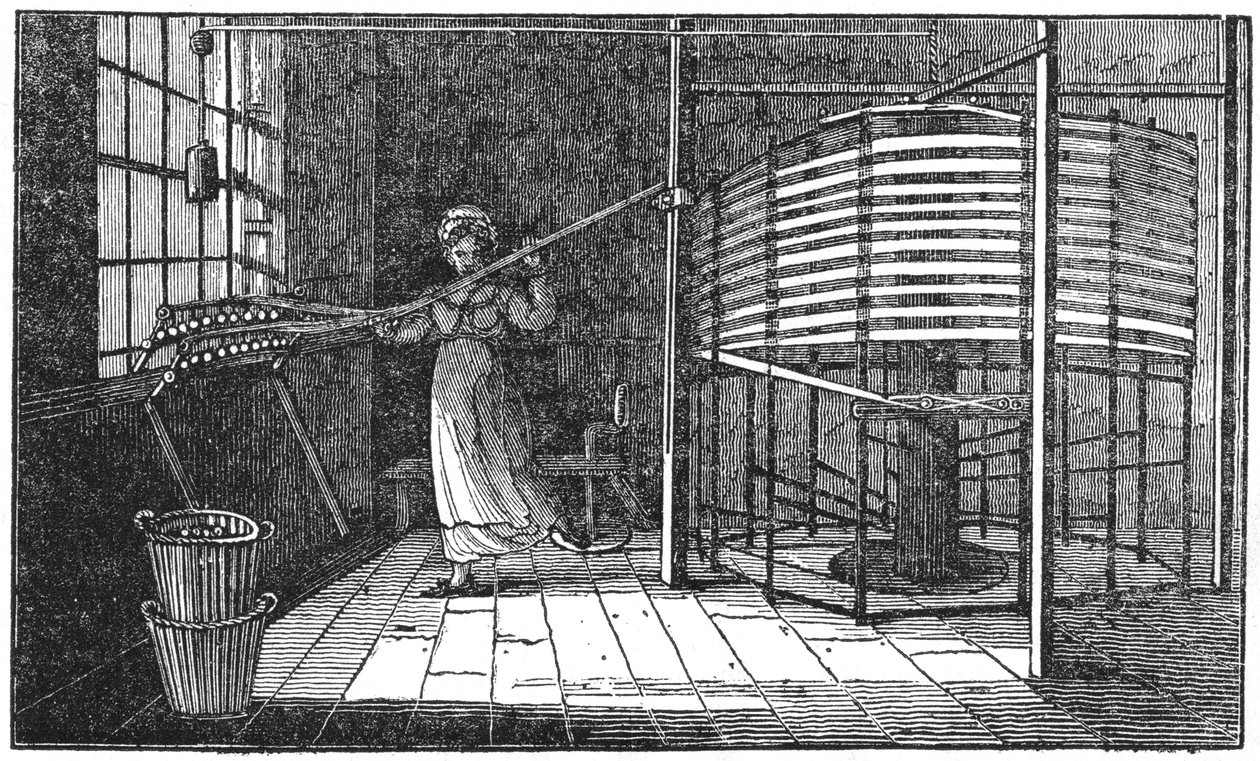 Lavoratrice della seta, Spitalfields, Londra, 1833 da Unbekannt
