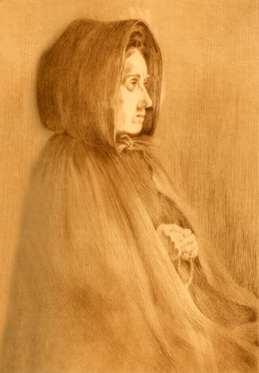 Donna in preghiera, 1908 da Unbekannt