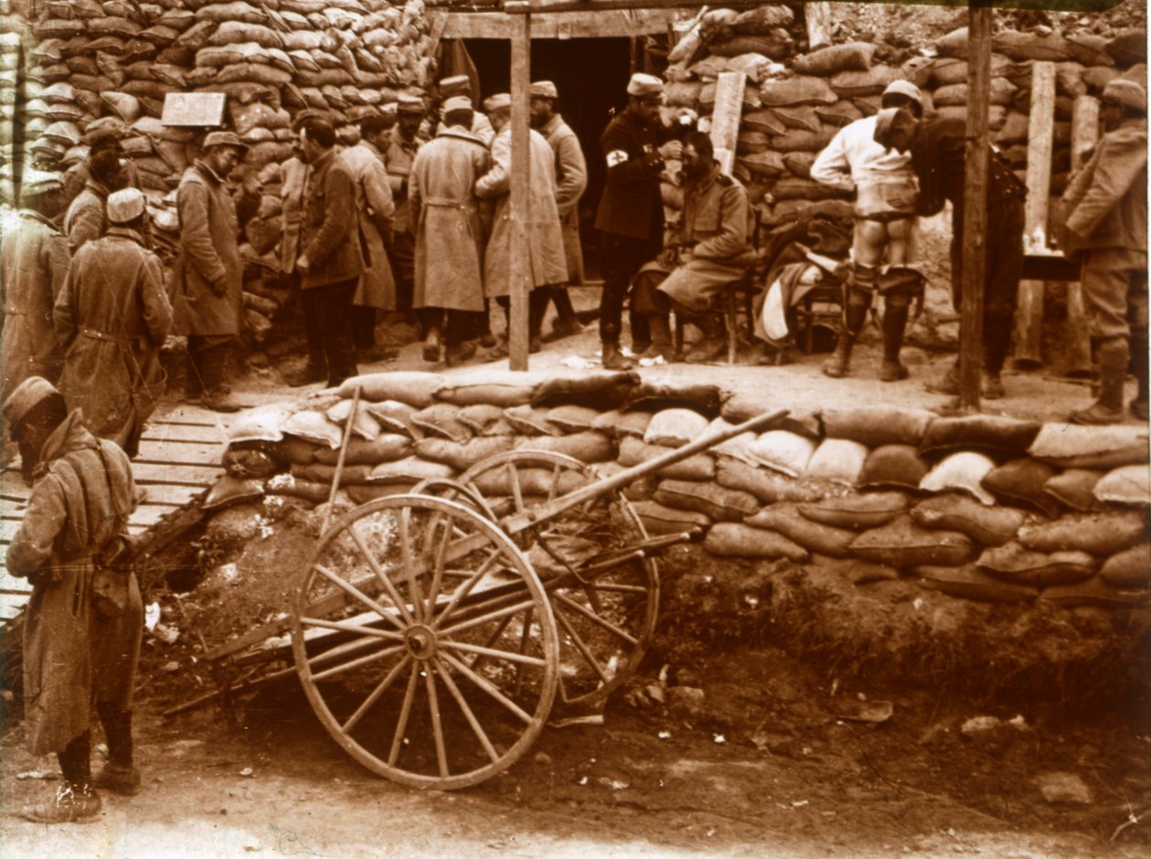 Posto di primo soccorso, Ablain-Saint-Nazaire, Francia settentrionale, c1914-c1918 da Unbekannt