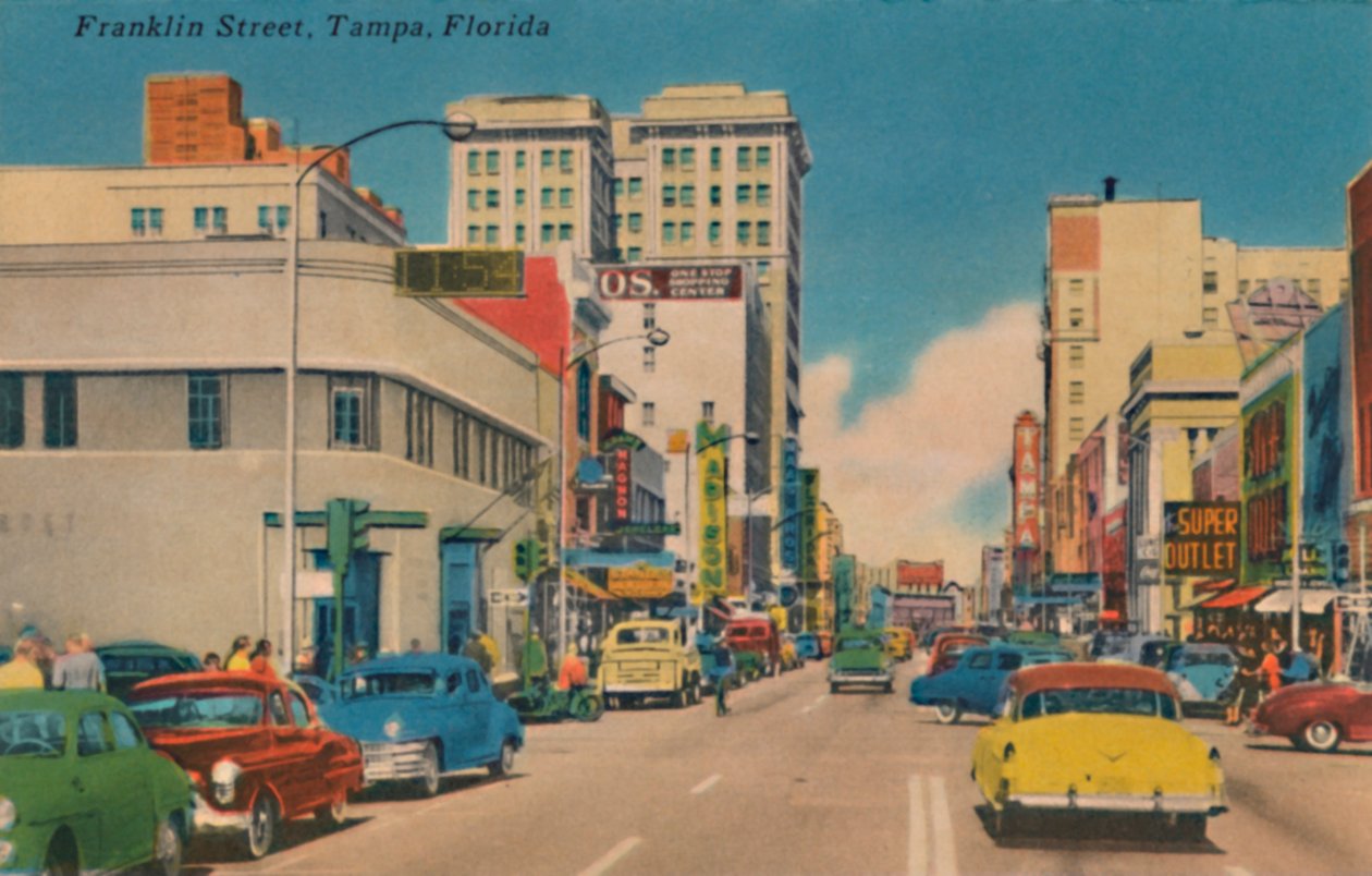 Franklin Street, Tampa, Florida, c1940 da Unbekannt