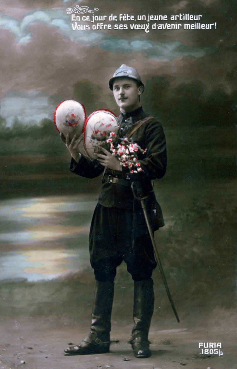 Cartolina francese della Prima Guerra Mondiale, 1914-1918 da Unbekannt