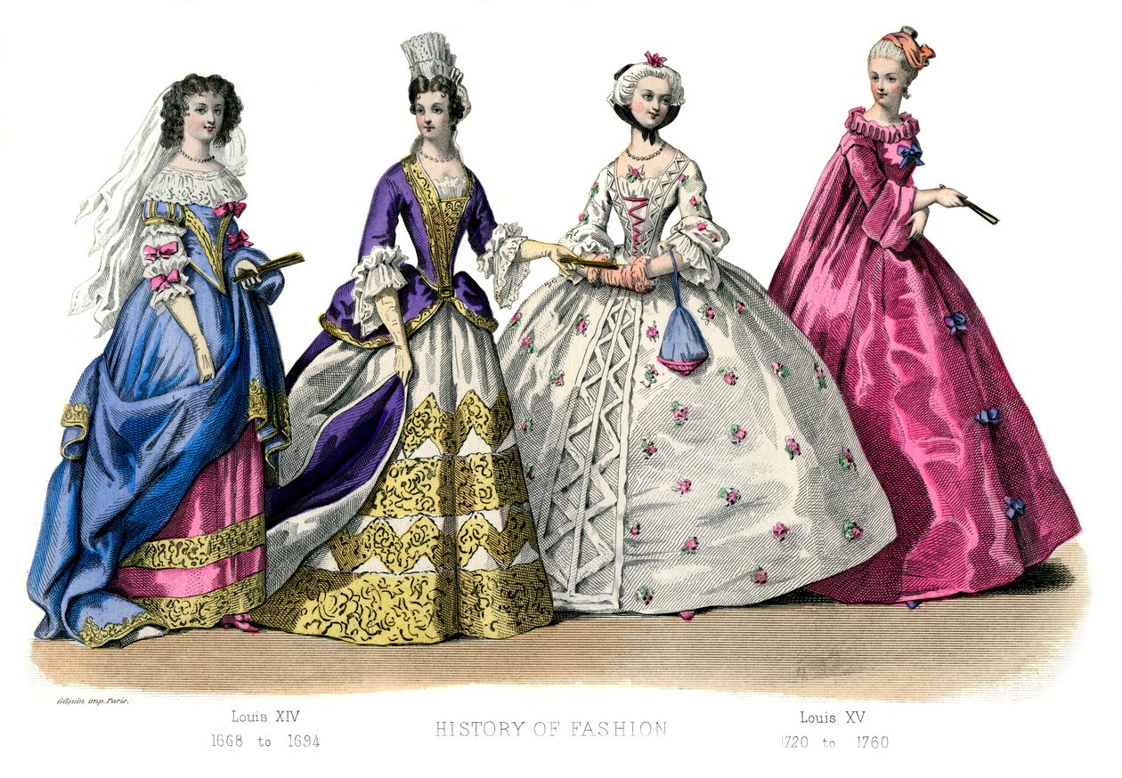 Costume francese: Luigi XIV, Luigi XV, 1882 da Unbekannt