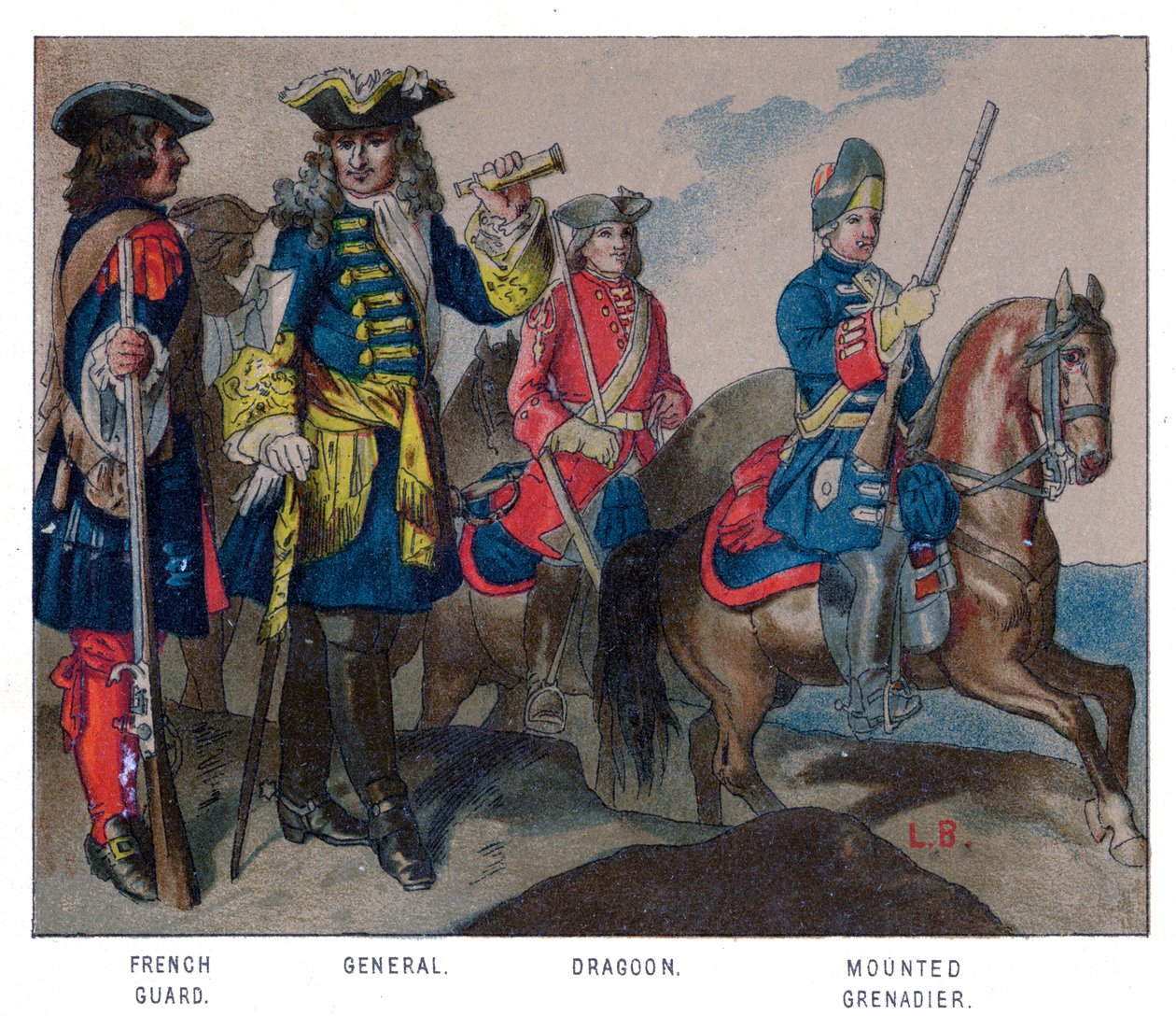 Abito militare francese, 1704 da Unbekannt