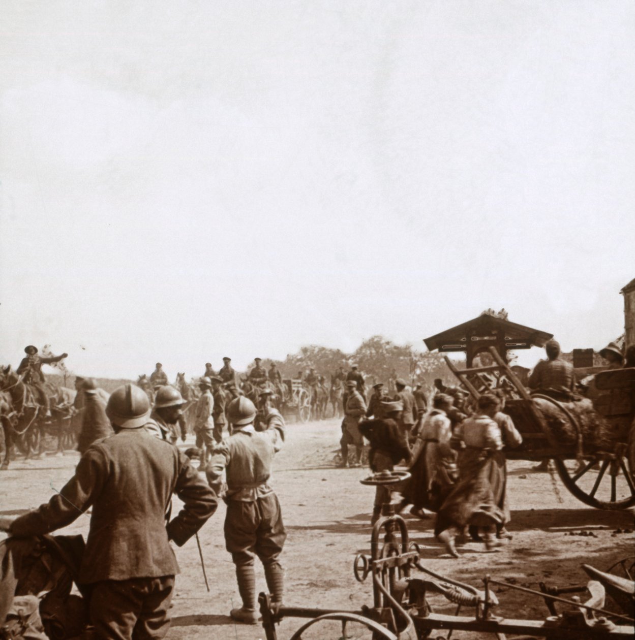 Soldati francesi, Igny, Francia settentrionale, c1914-c1918 da Unbekannt