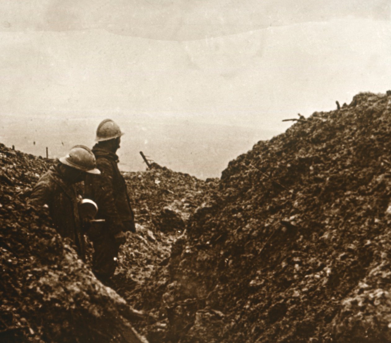 Soldati francesi nelle trincee, c1914-c1918 da Unbekannt